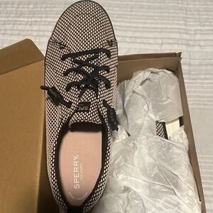 Sperry Women's Tan and Black Sneakers